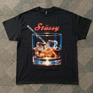 White Stussy Cocktail T-Shirt